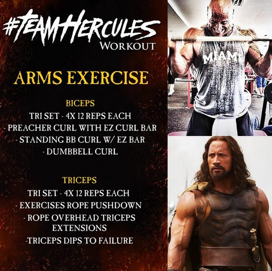Rock's Hercules Workout - Arms