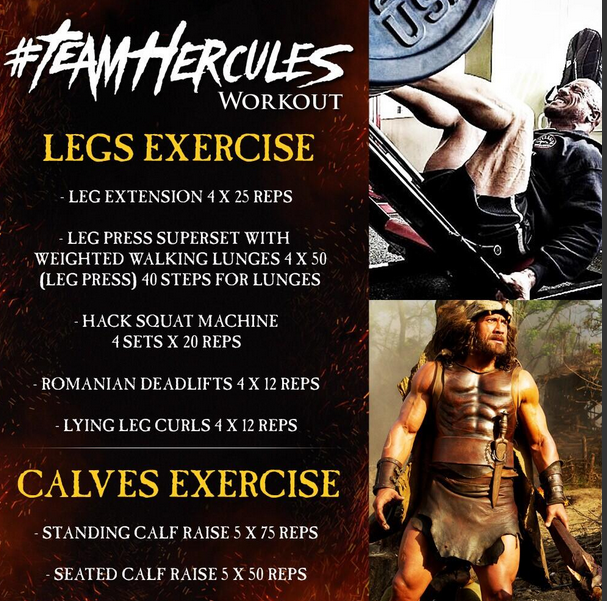 Rock Hercules Workout - Legs
