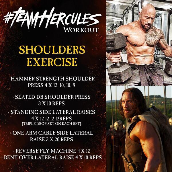Rock's Hercules Workout - Shoulders